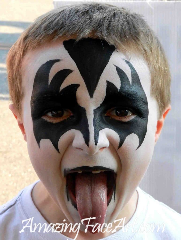 kiss band face painting