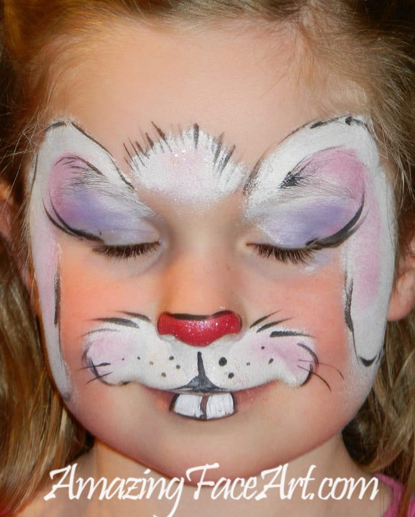 bunny face painting